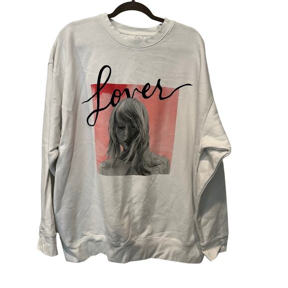 TAYLOR SWIFT Official Merch Lover Album Cover Crewneck Sweatshirt Size XXL/2XL - Picture 1 of 6